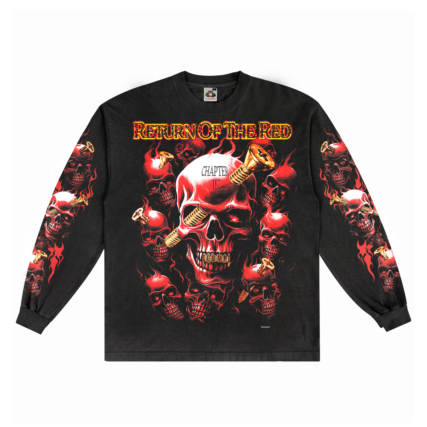 RED SKULL LONG SLEEVE